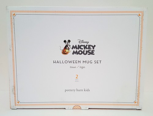 NUEVO Pottery Barn Niños S/2 Disney Mickey Mouse Tazas 9 OZ NUEVO EN CAJA Halloween - Imagen 16 de 16