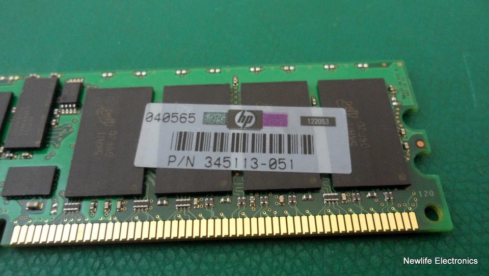 HP 359242-001 1GB PC2-3200 DDR2 SDRAM Server Memory 345113-051 - Image 3 of 4