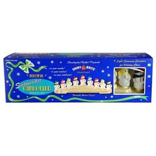 Shiny Brite Snowman 9 Light Candolier