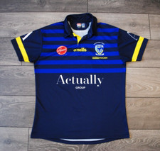 WARRINGTON WOLVES RUGBY O  NEILLS POLO JERSEY SHIRT BLUE ADULT SIZE MENS XLARGE