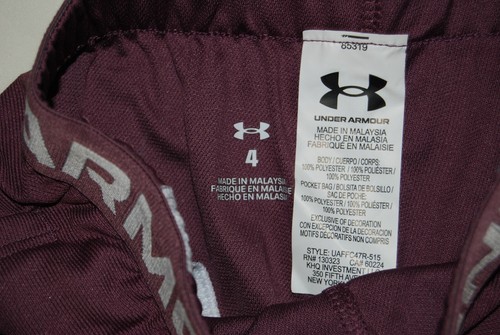 NWT Under armour Little Girls Dusty Purple Track Pants sz 4 5 - Picture 11 of 14