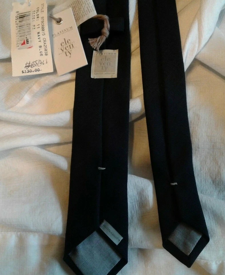 ELEVENTY skinny Tie wool hand made in Italy - Image 2 of 4