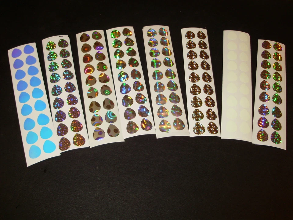 MAD RIVER DUBBING COMPANY #2 Colorado Blade 50 PCS Holo/UV/Glow Die Cuts in 9 Styles Fishing Lure Tape