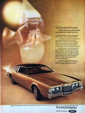 Vintage 1972 Ford Thunderbird Original Color Ad Vintage 1972 Ford Thunderbird Original Color Ad