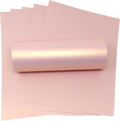 50 Blatt A4 Papier Rosegold Perlglanz Schimmer 120 g/m² doppelseitiges Papier