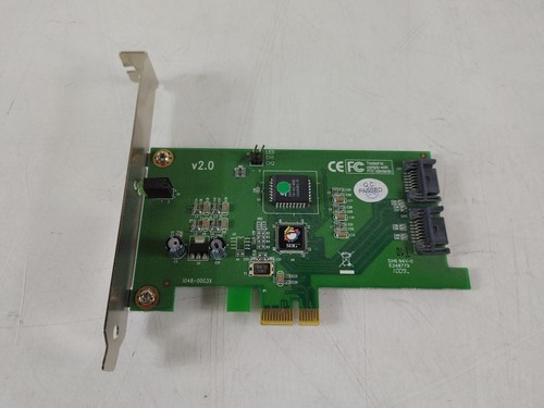 SIIG SC-SAER12-S2 SATA II PCI Express x1 Raid Controller Card 2 Port 300Mbps