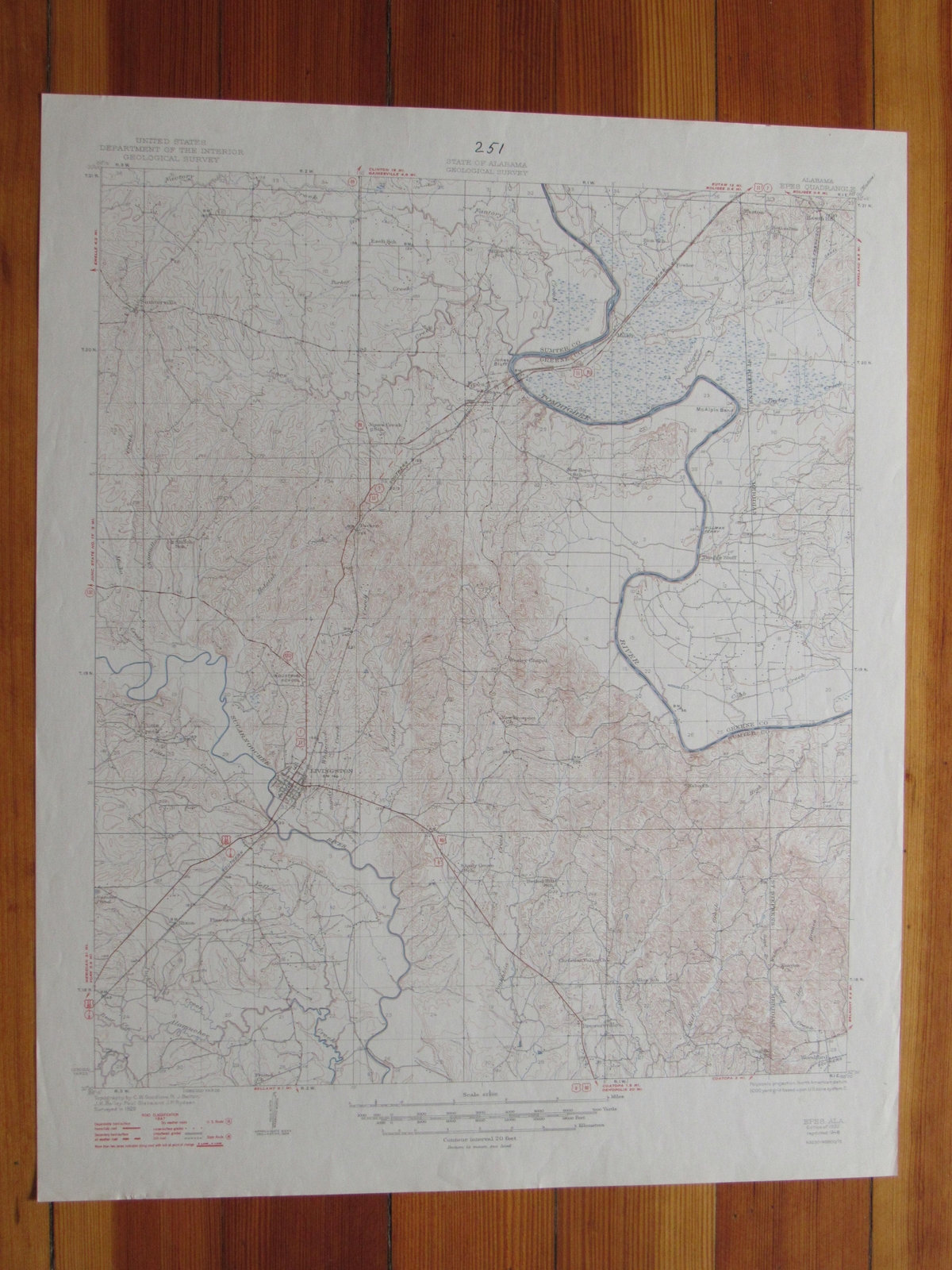 Epes Alabama 1948 Original Vintage USGS Topo Map eBay