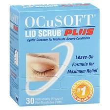 Lid Scrub Plus Eyelid Cleanser Pre Moistened Pads 30 each By Ocusoft