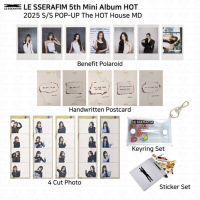 Le Sserafim 2025 S/S POP UP The Hot House MD Benefit Photocard