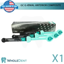 GC G-ænial Anterior Composite Light Cure Hybrid Dental Restoration 4.7g Syringe