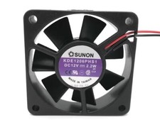 SUNON KDE1206PHS1 6015 DC12V 2.2W 6CM 2-wire silent cooling fan