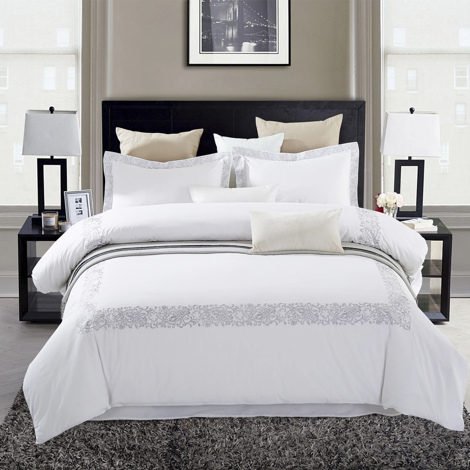 Blue Nile Mills Moonlawn Duvet Cover - Thumbnail 4