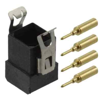CONN HEADER 4POS CRIMP 24-28AWG