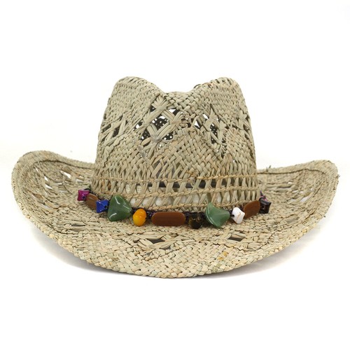 Cowboy Hat Womens Summer Straw Hat 