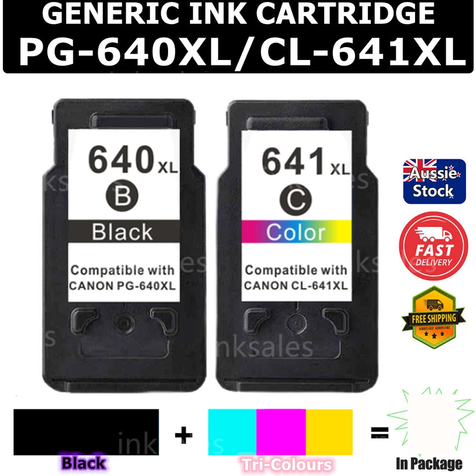 Generic PG-640XL CL-641XL Ink For Canon TS5160 MG2160 MG3560 3660 MX376 MX456 - image 1 of 1