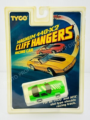 TYCO #7057 Magnum 440-X2 Cliffhangers CORVETTE Green - HO Slot Car