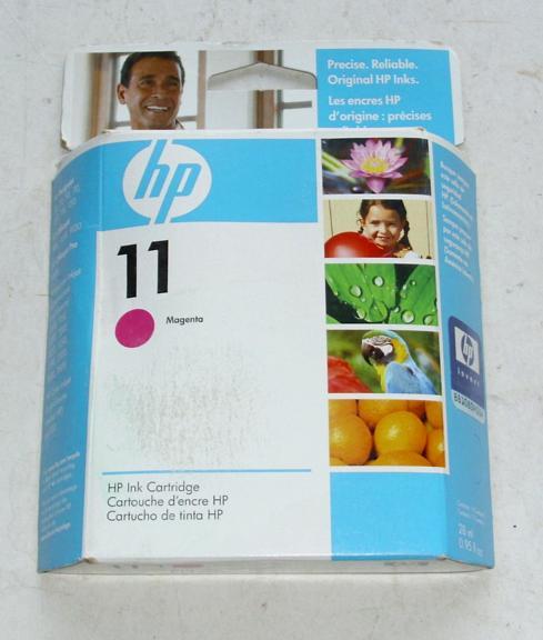 HP 11 MAGENTA PRINTER INK CARTRIDGE BRAND NEW IN PACKAGE C4837A FREE ...