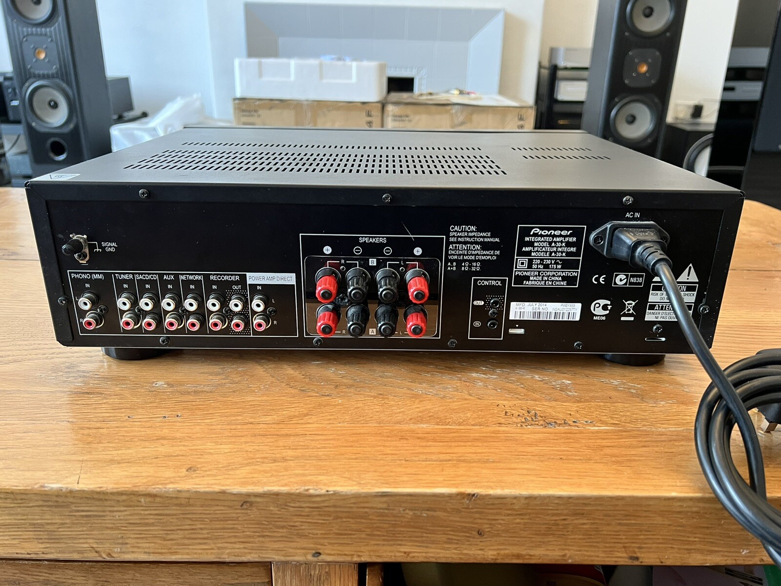 Pioneer A30 Amplifier with Phono input for Vinyl eBay