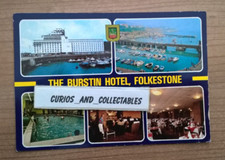 Burstin Hotel, Folkestone Elgate Products Broadstairs Postcard sent 1992