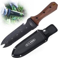 Hori Hori Garden Knife, Garden Tools with Sheath for Weeding, Planting, Diggi...