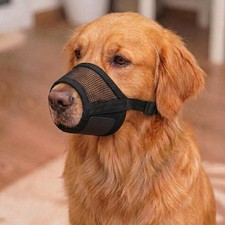 Dog Muzzle Medium Sized Dogs - Adjustable Strap with Soft Air Mesh Muzzle