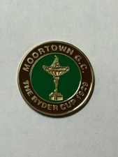 1929 Ryder Cup 1" Coin Style Golf Marker - Moortown Golf Club - A Beauty!
