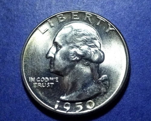 1950 Washington Quarter  Near Gem BU