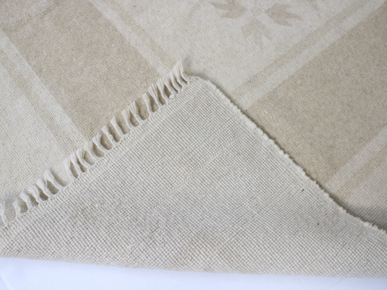 5x9 Turkish Handmade Area Rug Brown Beige Striped Tribal 5.3x8.5 ft