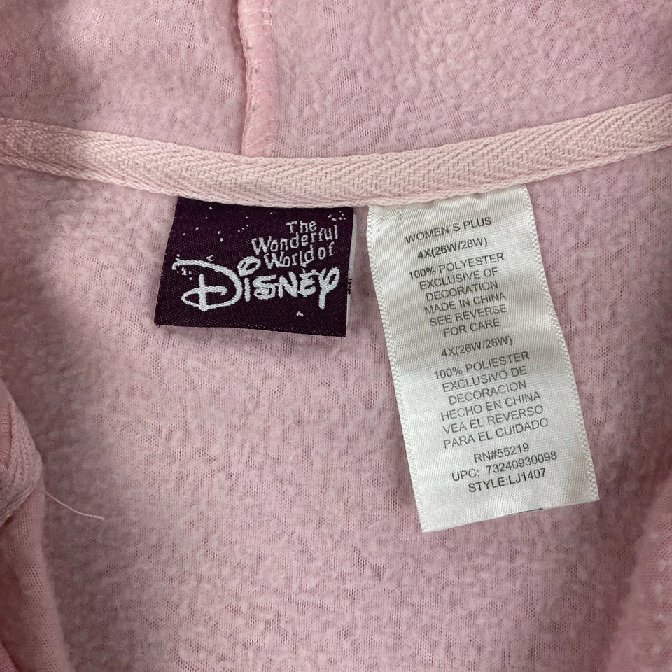 vintage TINKER BELL SASSY fleece jacket Womens Plus 4X 26W 28W Y2K Disney zip up - Image 4 of 4