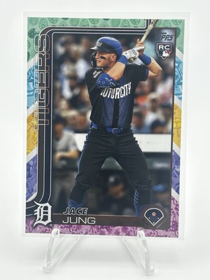 2025 Topps Series 1 Jace Jung RC #80 Easter Egg SP Parallel Detroit Tigers