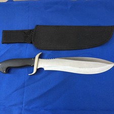 Frost Cutlery F15559 Arapaho Bowie Black/Gray, Brand New In Box, Sheath.