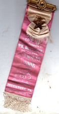 Norristown Pennsylvania Ribbon. Sept 18-21 1894 Fairmount Hook Ladder Co. 2