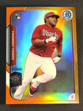 2015 Bowman Chrome ORANGE REFRACTOR ROOKIE Yasmany Tomas 19/25