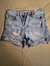 H M Denim Cut-Off Short-----Size Junior 6