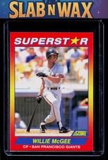 1992 Score 100 Superstars Willie McGee #18 San Francisco Giants
