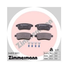 Plaquette de frein Renault FLUENCE