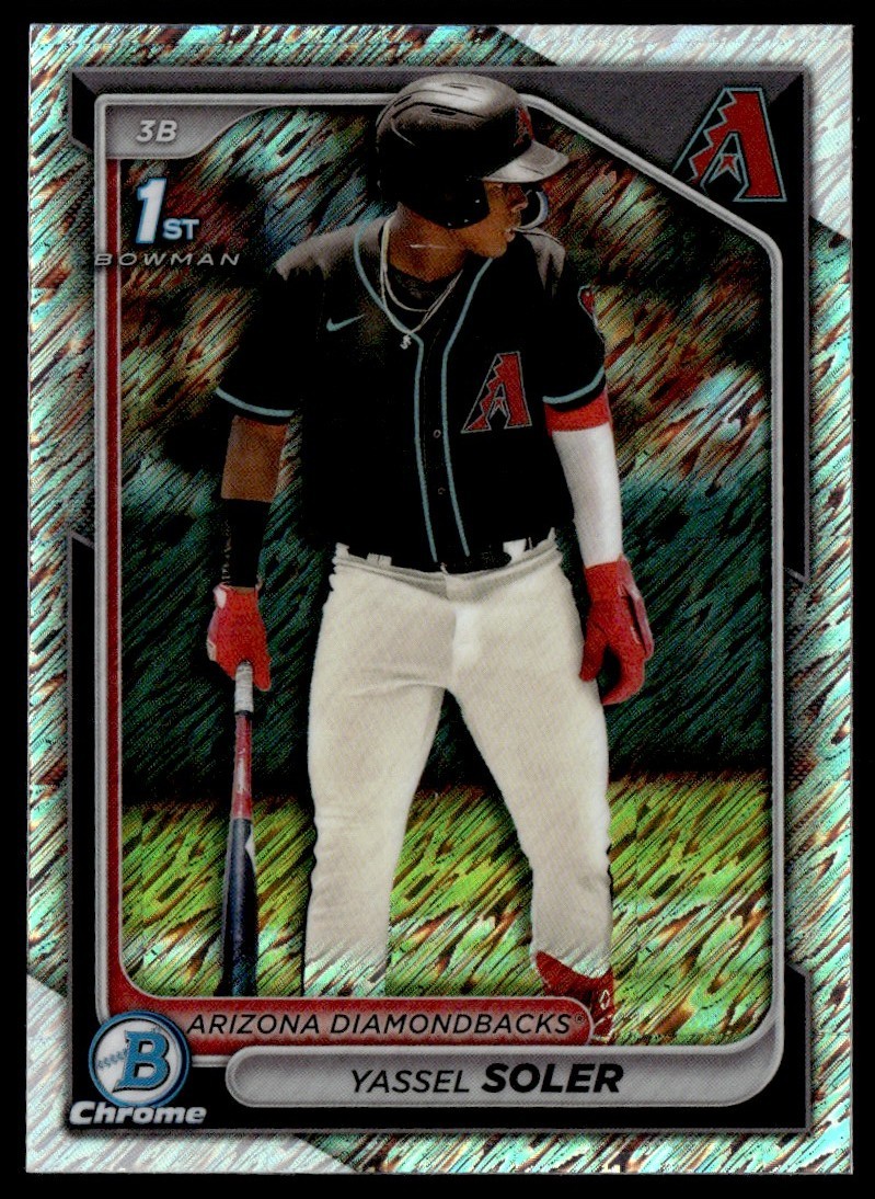 2024 Bowman Chrome 1st Shimmer Refractor Yassel Soler #BCP-174