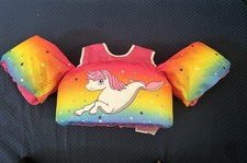 Body Glove Paddle Pals Life Jacket USCG Approved Vest, 30-50 lbs Rainbow Unicorn