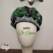 Gorro de Ogun para Santeros/ Gorros de Santer a/ Yoruba Hats/El stico