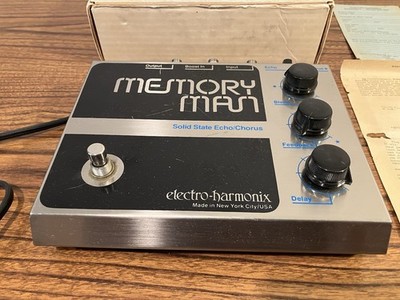 Electro Harmonix Memory Man Delay Chorus Vintage Effect Pedal Box Instructions