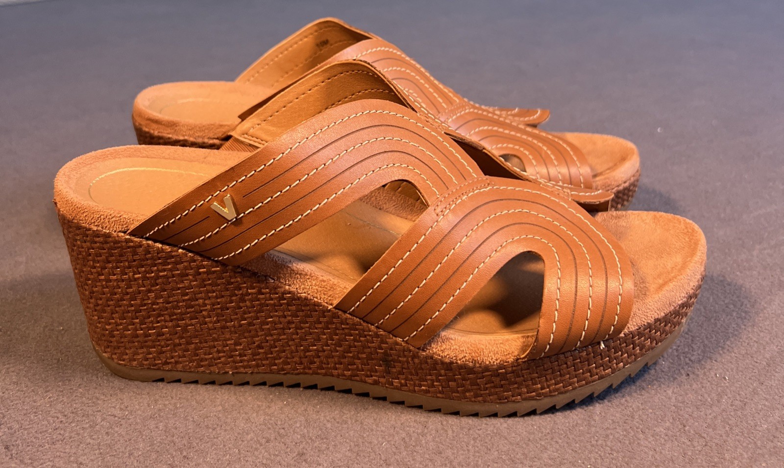 VIONIC Malorie Raffia Platform Wedge Sandals  Wom… - image 1