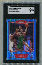 2008 Bowman Chrome Michal Redd /99 Blue Refractor Mil. Bucks Legend SGC 9
