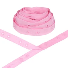 Plastic Snap Buttons, 5 Yards Plastic Snaps [Pink, 36mm Spacing]