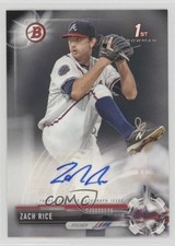 2017 Bowman Retail Prospect Auto Zach Rice #PA-ZR Auto z5b