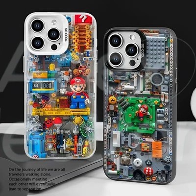 Mechanical Style Mario compatible Apple Case For iPhone