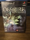 Obscure: The Aftermath PS2 2007 Survival Horror Co-op Ignition Manual