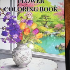 Flower Coloring Book with Wreaths, Bouquets, Decorations, Animals Birds