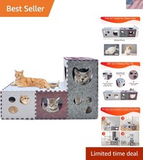 Lightweight Scratch-Resistant Peekaboo Cat Cave - Perfect for Indoor Adventures