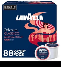 Keurig Lavazza Dolcevita Classico Medium Roast K-Cup Pods 80 Count EXP 06/2027
