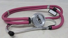Estetoscopio de doble cabeza Labtron diafragma rosa herramienta médica probado en corazón funciona